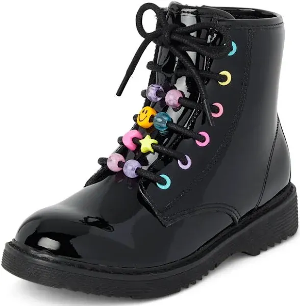 The Children's Place Girls' Lace Up Combat Boot