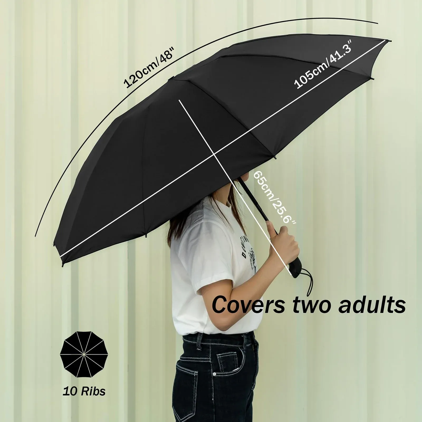 Conlun Chakipee Automatic Folding Umbrella,Auto Reverse Windproof Compact Umbrella with Teflon Coated