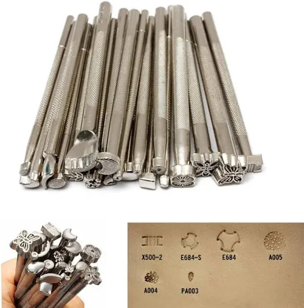 Yunpo 20pcs Leather Stamping Tools