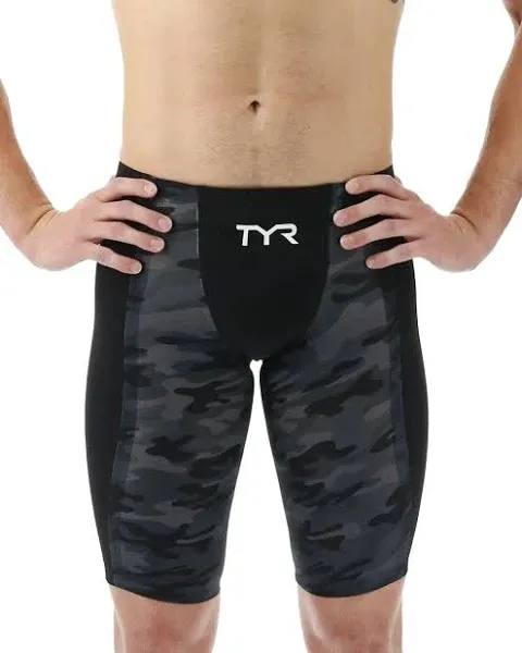 TYR Shockwave High Waist Jammer, Size 32, Black Camo