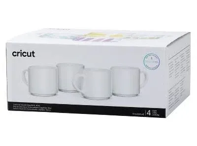 Cricut® Stackable Ceramic Mug Blank, White - 10 oz/300 ml (4 ct)