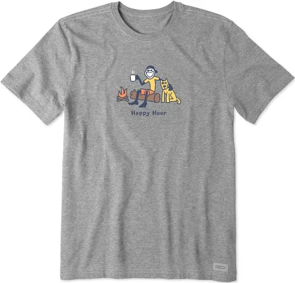 Life Is Good Men's Happy Hour Vintage Crusher T-Shirt