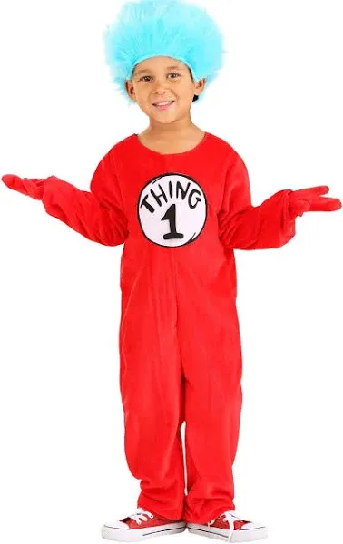 Thing 1&2 Deluxe Toddler Costume | Kids | Unisex | Red/Blue/White | 18MO | FUN ...