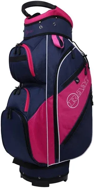 Ram Golf Lightweight Ladies Cart Bag with 14 Way Dividers Grey/Pink