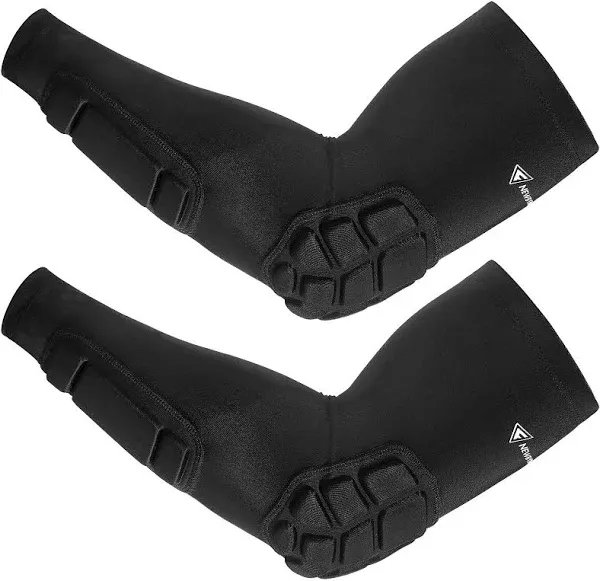 NEW Padded Arm Sleeves 2 Pk Elbow Forearm Crashproof Pads