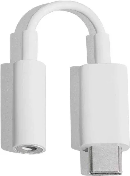 Genuine Google - USB-C-to-3.5mm Audio Adapter - White  NEW!!