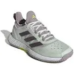 Adidas Women's Adizero Ubersonic 4.1 Tennis Shoes, Cloud White/Aurora Metallic/Crystal Jade / 9.5