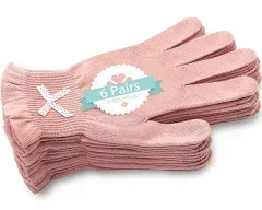 Evridwear Beauty Cotton Gloves with Touchscreen Fingers for Spa, Eczema, Dry Hands, Hand Care, Day and Night Moisturizing