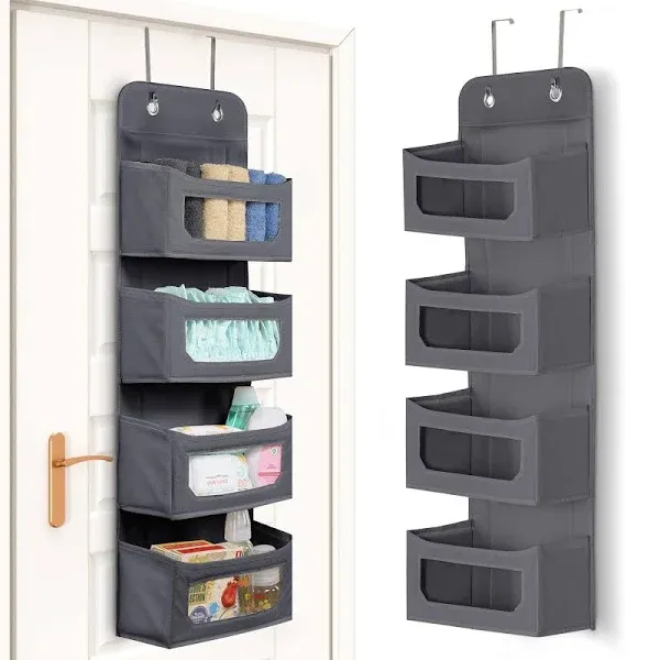 4 Shelf Hanging Closet Organizers and Storage Organizer for Closet, RV Baby K...