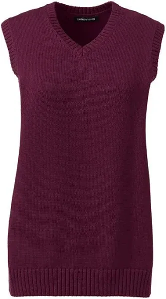 Lands' End Women's School Uniform Sweater Vest