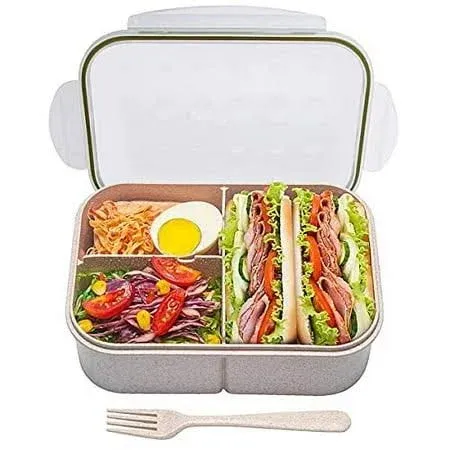 Miss BIG Bento Box, Bento Lunch Box for Kids Lunch Box Leak Proof,No BPAs and No Chemical Dyes,Microwave and Dishwasher Safe Bento