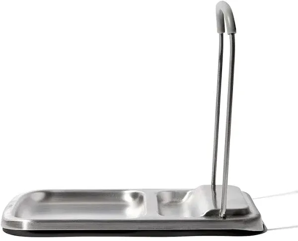 OXO Good Grips Stainless Steel Spoon Rest with Lid Holder