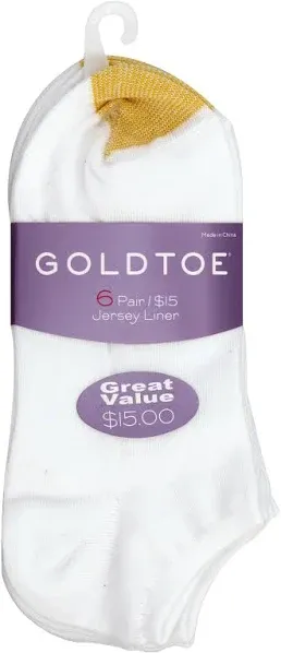 Gold Toe Women's Jersey Liner Socks