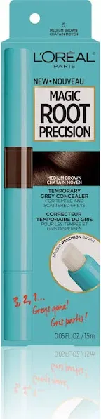 L'oreal Paris Magic Root Precision Gray Concealer, Temporary, Medium Brown 5 - 0.05 fl oz