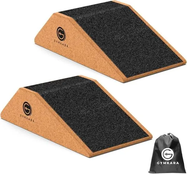 Gymkara Cork Squat Wedge Block 2 Pack