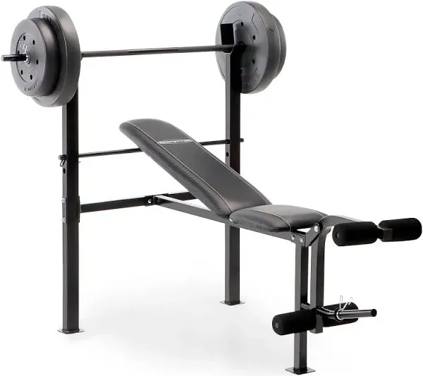 Competitor 80-pound Weight Set and Bench