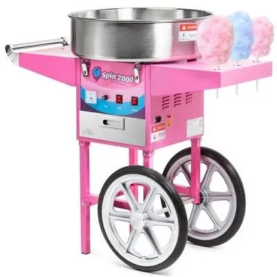 Cotton Candy Electric Candy Floss Machine with Cart - Commercial Quality