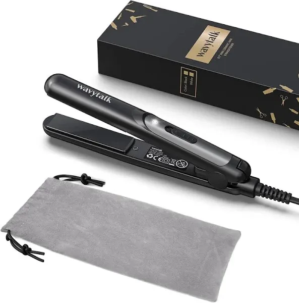 Mini Flat Iron 0.7 Inch Ceramic Mini Hair Straightener, Small Flat Irons for Sho