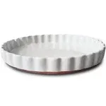 Mora Ceramic Tart Pan, 9.5 Inch Large Porcelain Baking Dish for Tarts, Quiche...