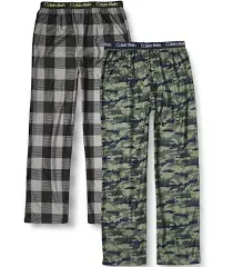 Calvin Klein Boys' Sleepwear Super Soft Brushed Micro Pajama Pants (2 Pack)