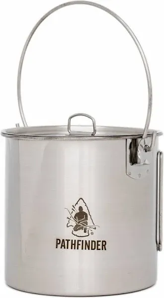 The Pathfinder School Stainless Steel Bush Pot and Lid Set