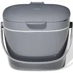 OXO 1.75g Plastic Easy Clean Compost Bin Gray - Open Box