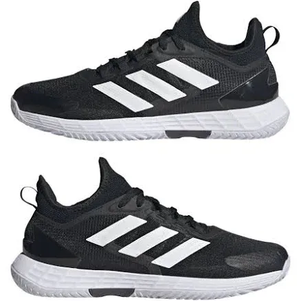 Adidas Men's Adizero Ubersonic 4.1 Tennis Shoes, Black/White/Grey