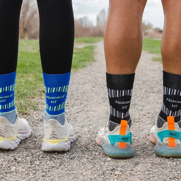 Alpacas of Montana Alpaca Mid-Crew Socks Walking Hiking