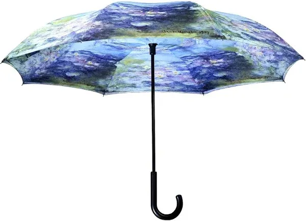 Galleria Monet Water Lilies Reverse Close Umbrella Moner Water Lilies