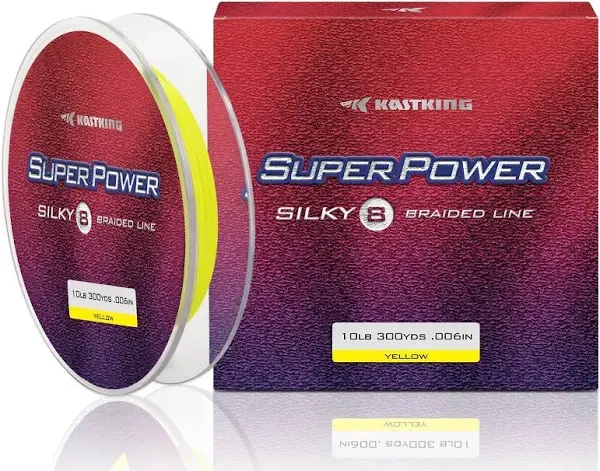 KastKing SuperPower Braided Fishing Line - Abrasion Resistant Braided Lines – Incredible Superline – Zero Stretch – Smaller Diameter – A Must-Have!