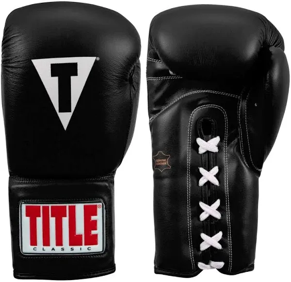 TITLE Classic Leather Lace Training Gloves 2.0