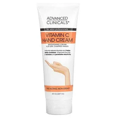 Advanced Clinicals Vitamin C Hand Cream for Dry Hands 8 fl oz