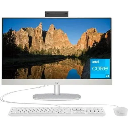 HP AIO 24-CR0042 23.8" FHD I3-N300 8GB 512GB SSD - WHITE