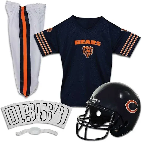 Franklin Sports Chicago Bears Deluxe Football Uniform Set