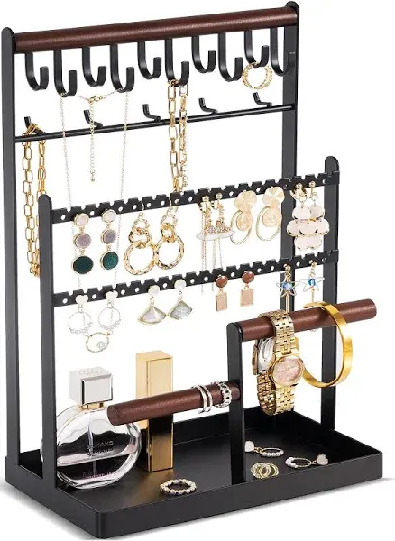 Procase Jewelry Organizer Stand Necklace Organizer Earring Holder, 6 Tier Jewelr