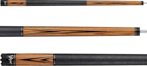 Viper Elementals Ash with Amber Stain Pool Cue 20 oz