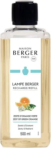 MAISON BERGER - Zest of Green Orange - Lampe Berger Fragrance Refill for Home Fragrance Oil Diffuser - Air Freshener - 16.9 Fluid Ounces - 500 milliliters