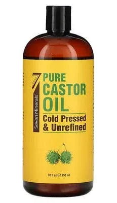 Seven Minerals Pure Castor Oil Cold Pressed & Unrefined