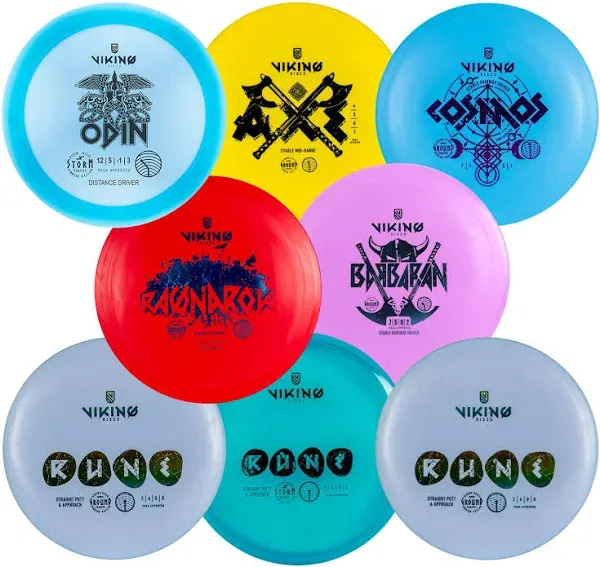 8-Disc Starter Set for Disc Golf Beginner to Intermediate Players