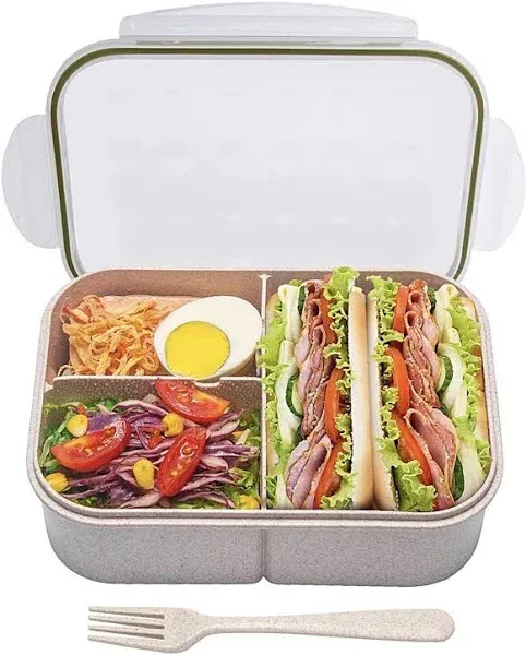 Miss BIG Bento Box, Bento Lunch Box for Kids Lunch Box Leak Proof,No BPAs and No Chemical Dyes,Microwave and Dishwasher Safe Bento