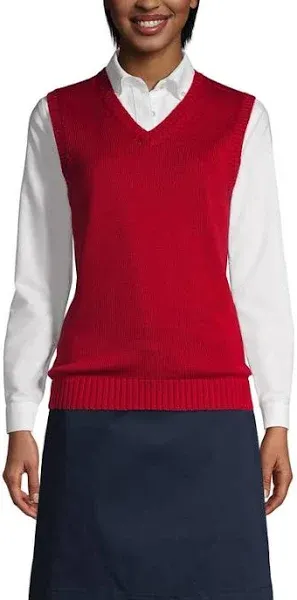 Lands' End Women's School Uniform Sweater Vest