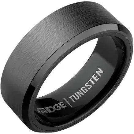 Ridge 6mm Rounded Ring Set - Gunmetal