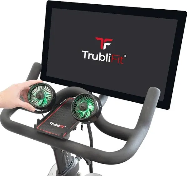 Dual Fans for Peloton Bike with Phone Tray - All Metal Phone Holder - Phone T