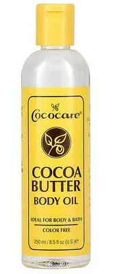 Cococare Cocoa Butter Body Oil For Body and Bath, 8.5 Oz