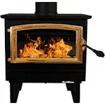 Buck Stove Model 21 NC Small Wood Burning Stove, Insert/Freestanding, 11,079-28,901 BTU, Heats up to 800-1800 sq ft, Non-Catalytic, Efficient