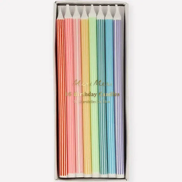 Meri Meri Mixed Striped Candles