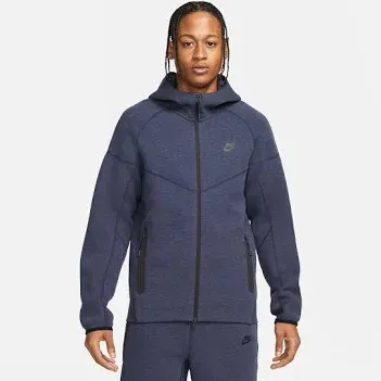 NEW $145 NIKE TECH FLEECE WINDRUNNER HOODIE OBSIDIAN BLUE FB7921-473 XXL