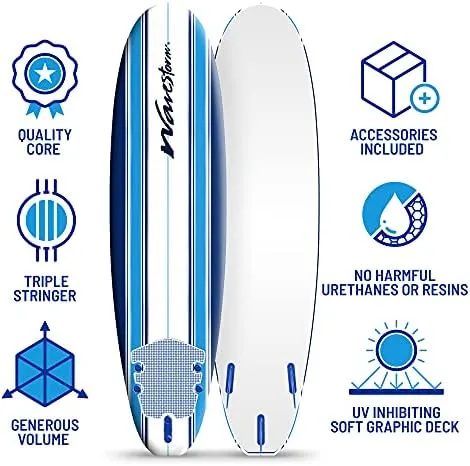 Wavestorm Classic Soft Top Foam Surfboard