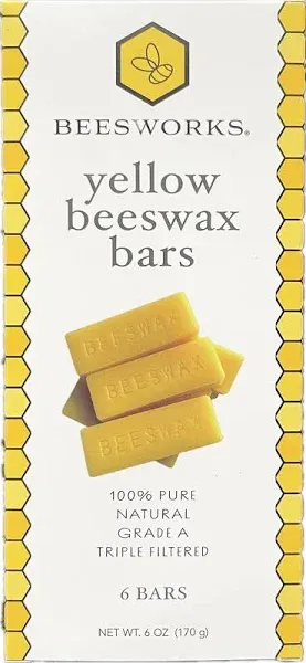 Beesworks 1oz Yellow Beeswax Bars