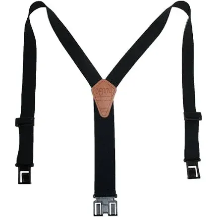 Perry Suspenders Men's Elastic 1.5 Inch Wide Hook End Suspenders